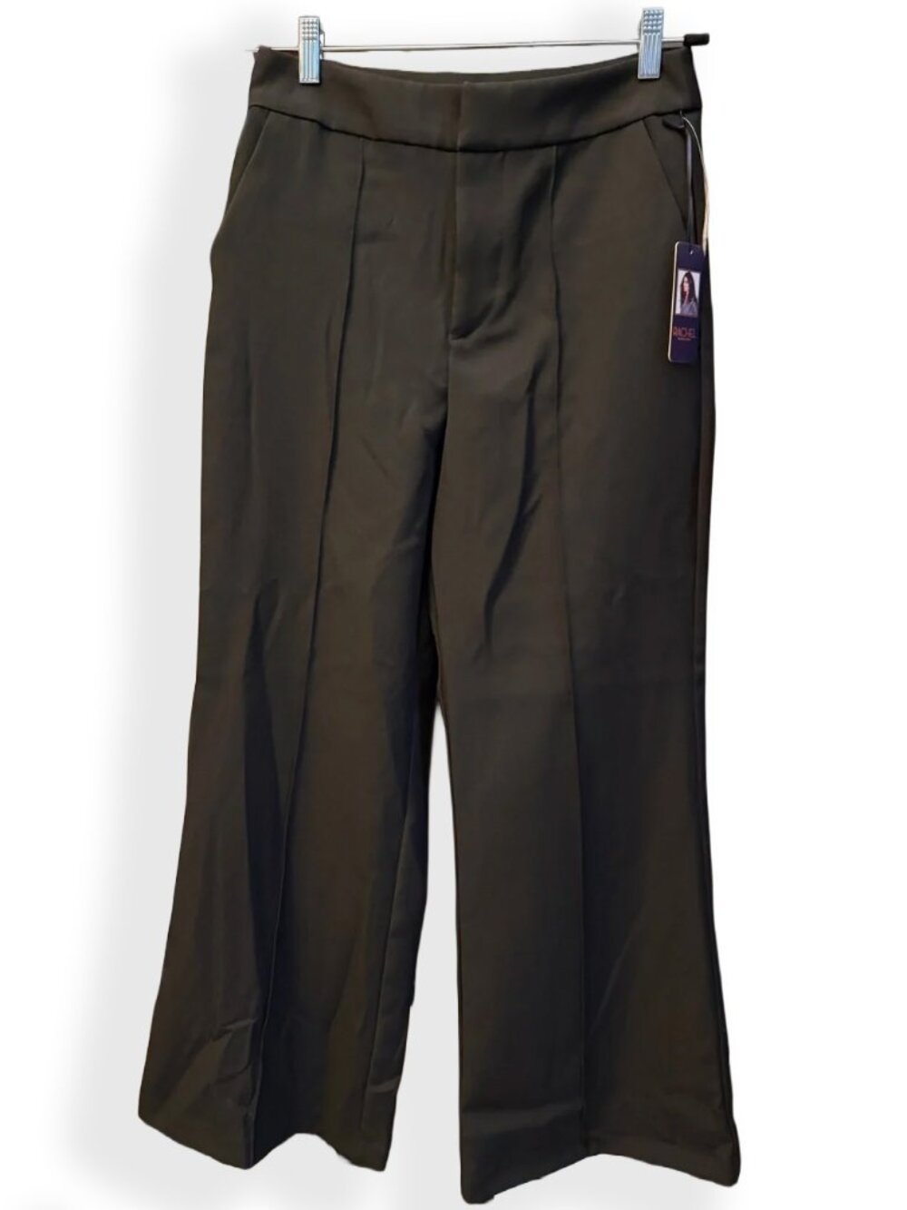 ☀️ Rachel Roy Wide Leg Black Trouser Pants 8